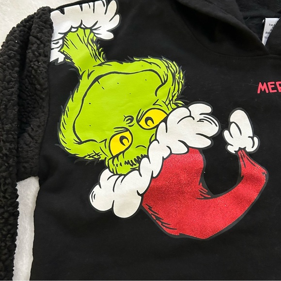 Dr. Seuss Black Grinch and Max Holiday Sweater - Picture 3 of 8